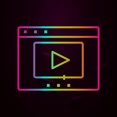 Aufkleber - film, media, multimedia nolan icon Simple thin line, outline vector of Marketing and advertising icons for ui and ux, website or mobile application