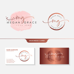 Wall Mural - Feminine Logo Collections Template