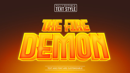 3D Flame Glow Game and Movie Title Editable Text Effect