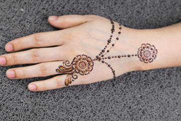 New Simple Mehndi Design For Back Hand