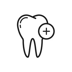 Poster - tooth icon vector logo template in trendy flat style