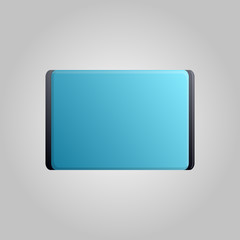Poster - Digital modern touchscreen tablet on a white background. Vector illustration