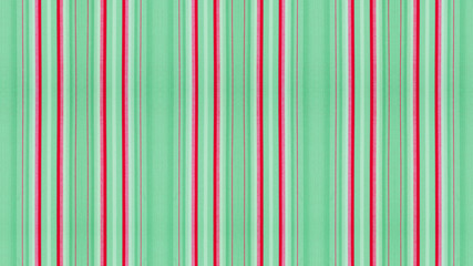 Poster - Pastel mint green red striped natural cotton linen textile texture background