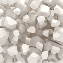 Poster - 3d illustration of polygonal parametric pattern