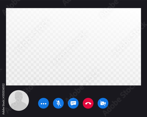 Cuadros en Lienzo Video Call screen template
