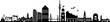 HAMBURG City GERMANY Skyline Silhouette Cityscape Vector