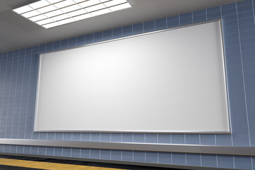 Wall Mural - Subway poster corridor mockup