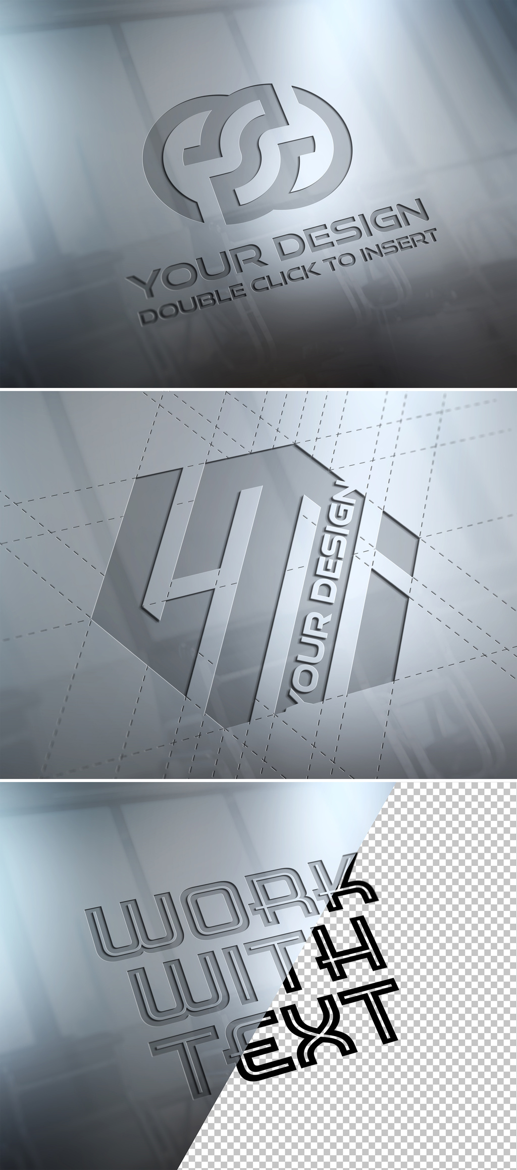 Download Engraved Logo On Metal Plate Mockup Stock Template Adobe Stock