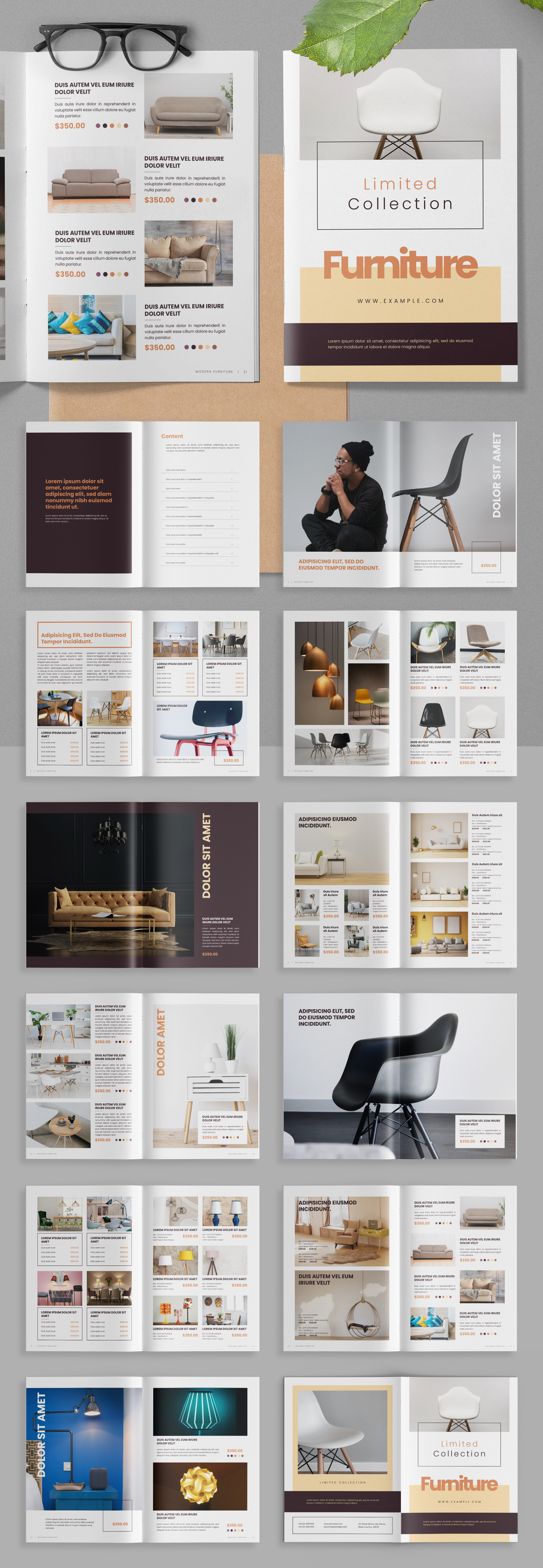 Product Catalog Layout Stock Template