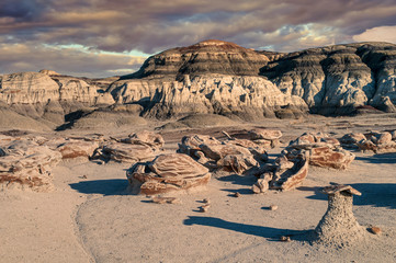 Wall Mural - bisti de-na-zin wilderness the cracked eggs
