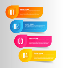 Leinwandbilder - modern text box template, banner Infographics