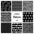 © slantwise - 手描き風のシームレスパターンのセット