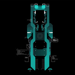 Wall Mural - hud technology innovation