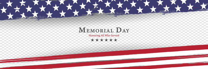 memorial day background vector illustration - honoring all who served