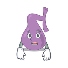 Sticker - Cartoon design style of gall bladder having worried face