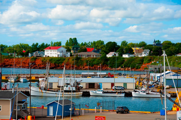 Wall Mural - Souris Harbor - PEI - Canada