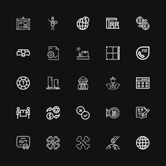 Editable 25 lined icons for web and mobile