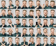 © Iurii - Set of handsome man with different emotions and gestures