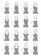 Different types of neckline for a dress. Choose the right jewelry for the dress.