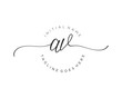 © musayatin - AV Initial handwriting logo vector