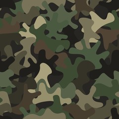 Camouflage seamless pattern background masking camo repeat print