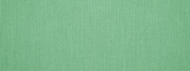 Poster - Pastel mint green natural cotton linen textile texture background banner panorama 