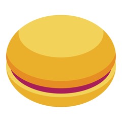 Poster - Macaroon icon. Isometric of macaroon vector icon for web design isolated on white background