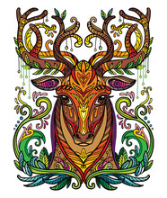 Vector Ornamental Deer