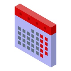 Poster - Manager calendar icon. Isometric of manager calendar vector icon for web design isolated on white background