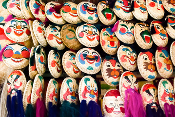 Mask from Vietnam made by Threshing basket