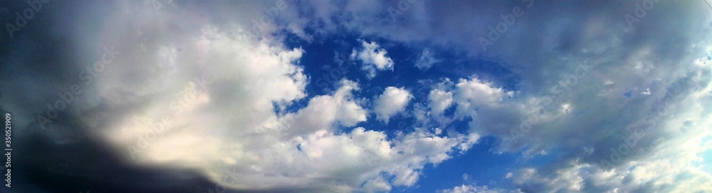 Panoramic Cloudscape - obrazy, fototapety, plakaty 
