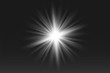 © Victoria Terletska - glowing lights effects isolated on black background. Sun flash with rays and spotlight. Glow light effect. Star burst with sparkles.