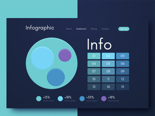 Vector graphic infographics. Template for creating mobile applications, workflow layout, diagram, banner, web design, business infographic reports