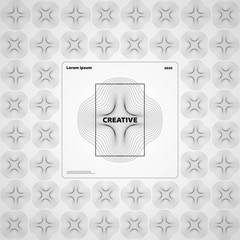 Poster - abstract geometric mesh shape line pattern artwork background. illustration vector eps10