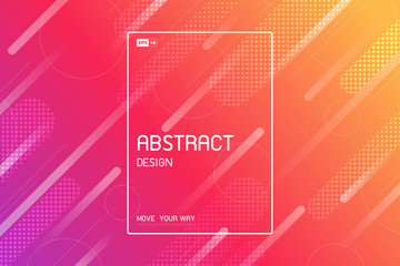 Poster - abstract tech design of trendy stripe lines pattern artwork background. illustration vector eps10