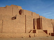 Main facade of ziggurat Chogha Zanbil, near Shush, Iran. It's one of most ancient existent buildings in world, build from mud bricks in 1250 BC. Elamite pyramid is object no.1 in UNESCO List  in Iran