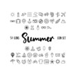 Sommer - Icon-Set mit 50 Icons