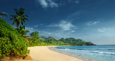  beach at Mahe island,  Seychelles