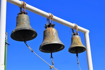 Bells outside of a Greek orthodox church.