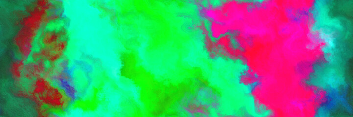 Poster - seamless pattern abstract watercolor background with watercolor paint with deep pink, spring green and dark slate gray colors