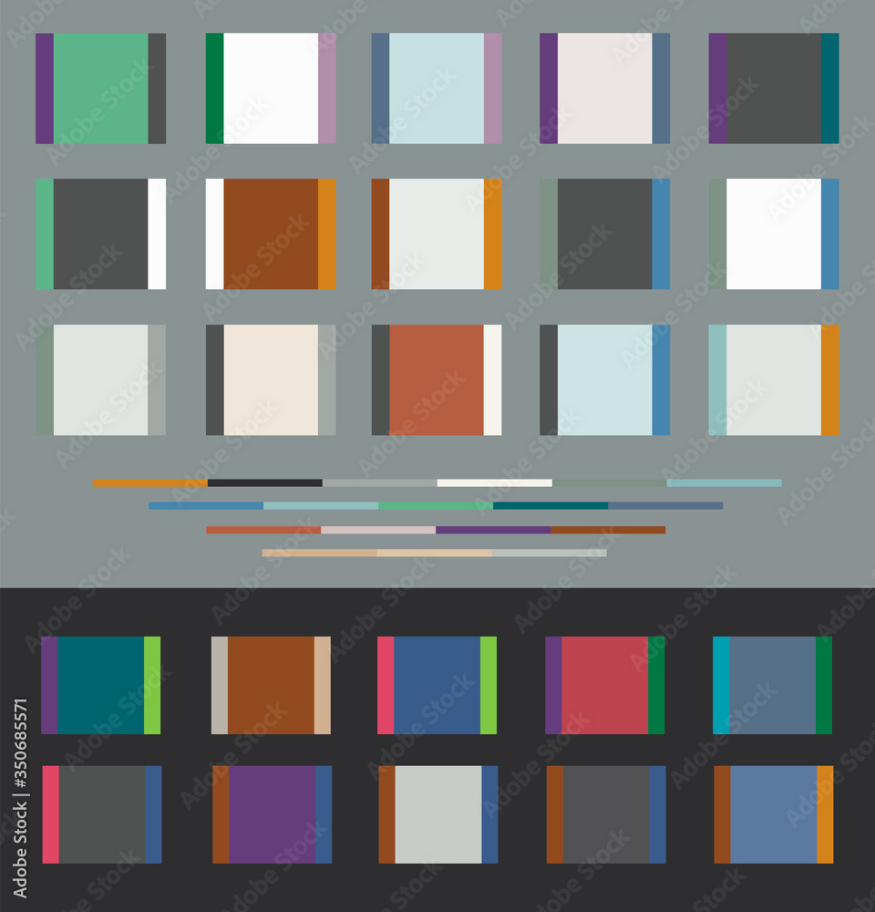 Luxury color palettes for designers and architects vector illustration ...