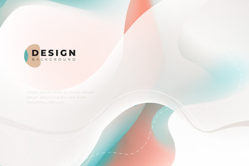 Wall Mural - colorful geometric background design. fluid shapes composition with trendy gradients. eps10 vector.