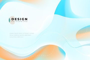Wall Mural - Colorful geometric background design. Fluid shapes composition with trendy gradients. Eps10 vector.