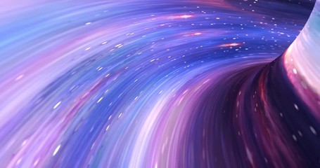 Poster - abstract energy tunnel in space. wormhole travel through time and space. wormhole space deformation,