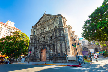 Wall Mural - Malate Church in Manila city, Philippines