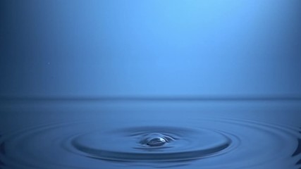 Sticker - Drop of water falling in super slow motion