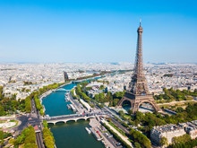 Eiffel Tower Aerial View, Paris
