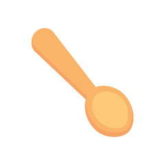 Poster - little spoon icon, flat style