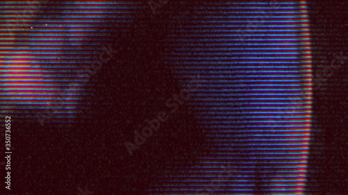 Cuadros en Lienzo Vintage horror looping film strip melting background