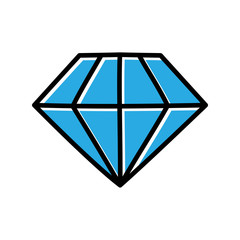 Poster - diamond hand drawn icon vector design